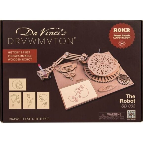 ROKR Da Vinci's Drawmaton, The Robot Automaton (Gear Puzzle), Brand New In Box - Picture 10 of 11